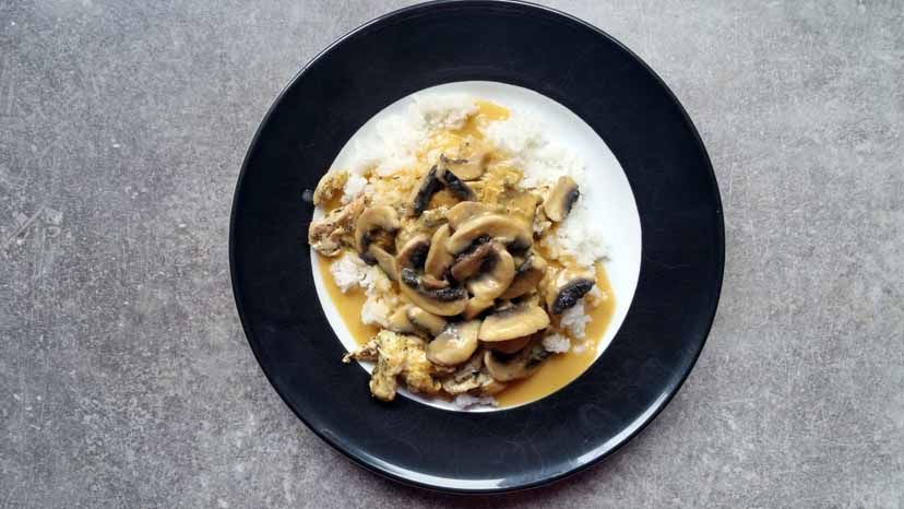 Huhn mit Gemüsesauce
