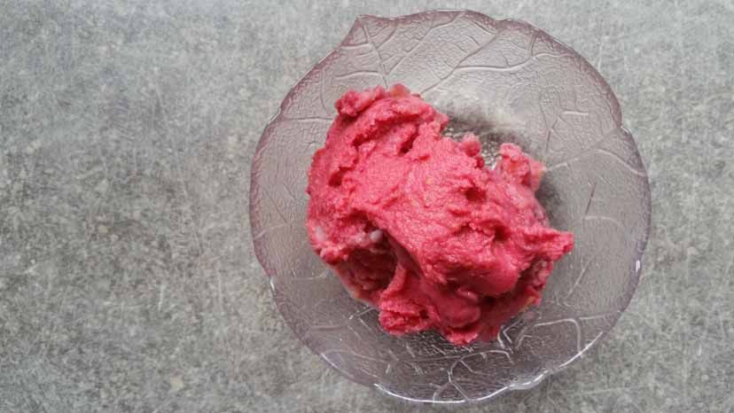 Himbeer-Orangen-Eis