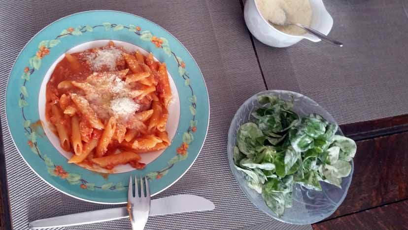 Nudeln in Tomatensauce
